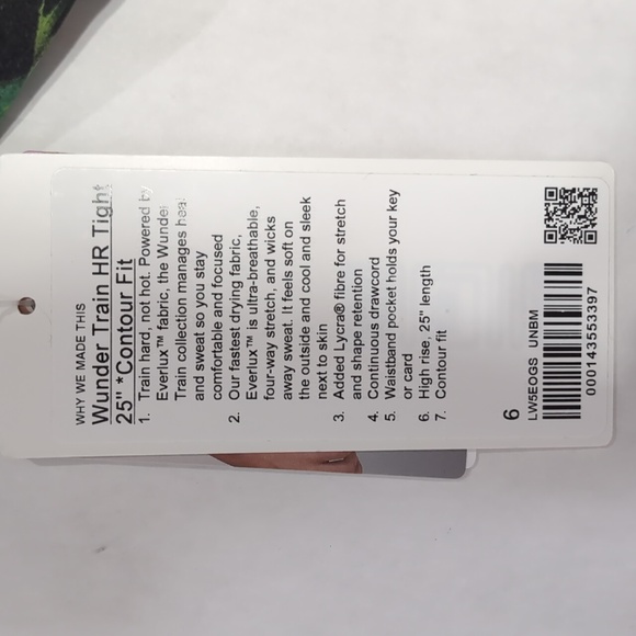 NWT Lululemon Wunder Train HR Tight 25” Contour Fit - Picture 2 of 6